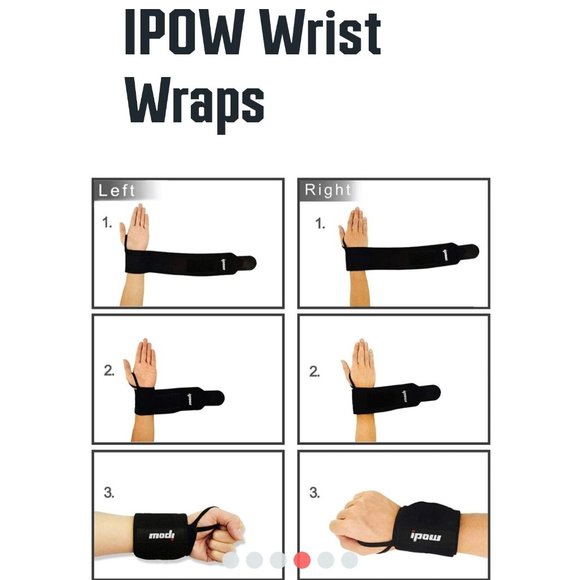 NWOT iPow Wrist Wrap Weightlifting Exercise Band - Picture 5 of 8